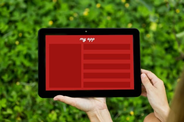A close-up of a user interacting with a streaming interface on a tablet, showcasing options for interactive polls, quizzes, and branching storyline choices.