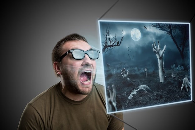 A split image showing a person looking excitedly at a screen on one side, and on the other side, the same person looking disappointed with the screen blurred and showing a text 