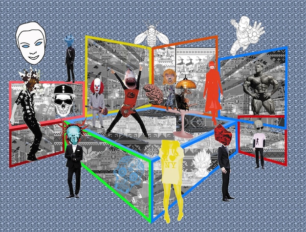 A collage of images showcasing various scenes of betrayal in different  properties. The collage should visually highlight the emotional impact of these betrayals on the characters and the overall story.