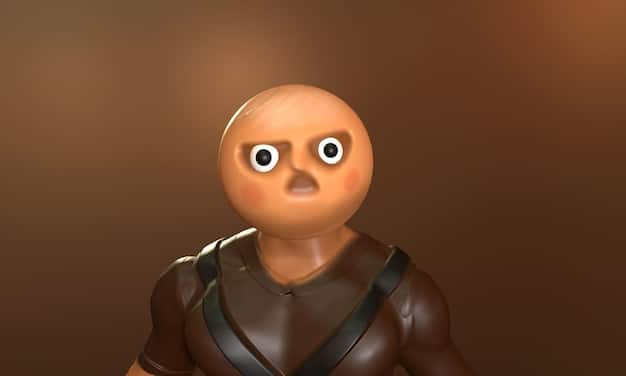 A close-up shot of [Character C]'s face, showing a mix of determination and apprehension as they make a crucial decision. The background is blurred to emphasize the character's emotional state and the weight of their choice.