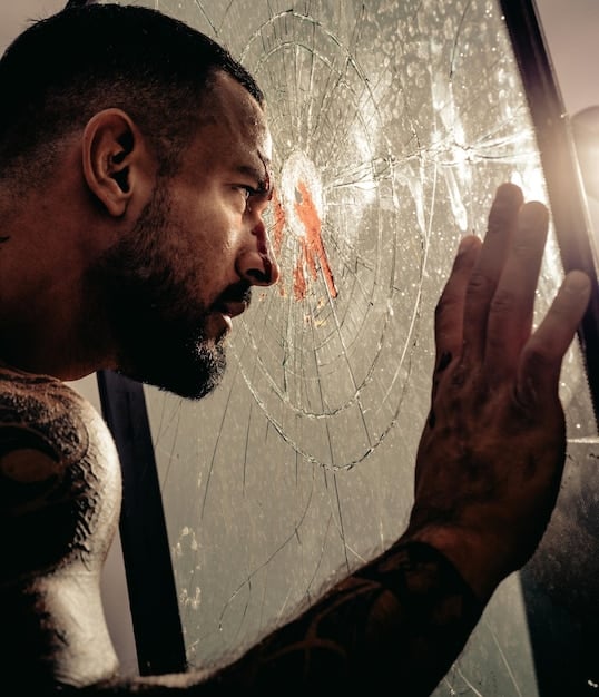 A close-up shot of a pivotal character contemplating a difficult decision, emphasizing the internal conflict and emotional weight of the scene. The background should be blurred to focus on the character's expression.