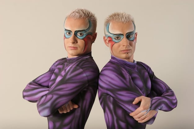 A split-screen image showcasing two characters from different shows, each wearing outfits dominated by distinct colors, with annotations pointing out the psychological associations of each color.