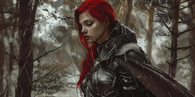 A close-up of Daemon Targaryen looking menacingly into the camera with his sword Dark Sister drawn, reflecting the dark and brooding nature of his character.