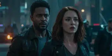 Intense scene with main character from Crimson Tide Season 2, reflecting dramatic plot twists