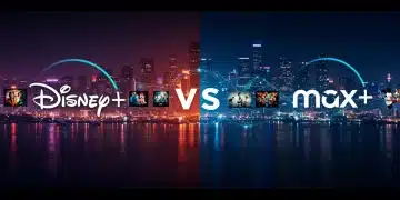 Disney+ and Max logos clashing, symbolizing streaming competition in 2026
