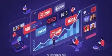 Q1 2026 Streaming Subscriber Growth: Top Platforms Gaining Users Illustration of streaming platforms with surging subscriber numbers in Q1 2026