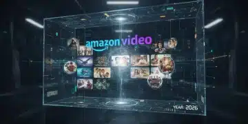 Amazon Prime Video's 2026 strategic content shifts, futuristic interface