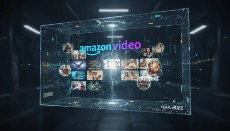 Amazon Prime Video's 2026 strategic content shifts, futuristic interface
