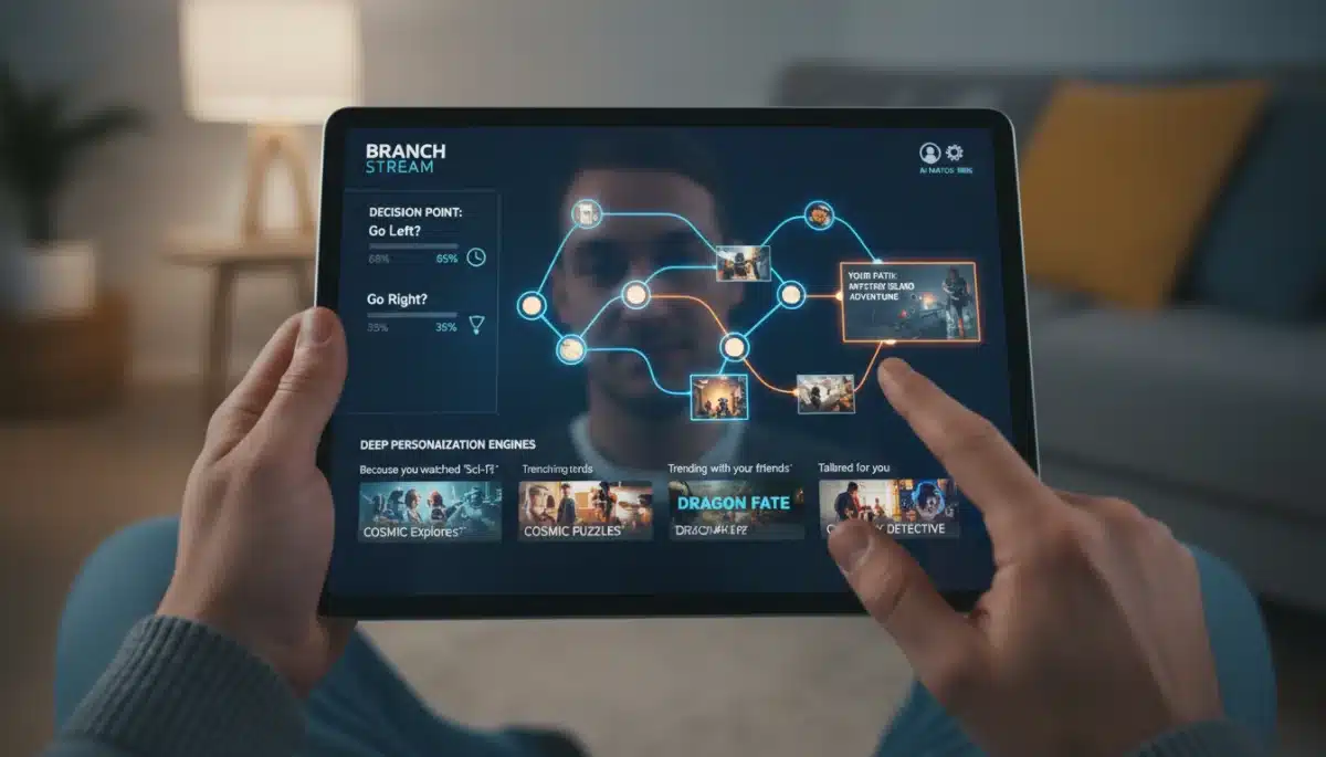 User interacting with deep personalization engine on streaming platform