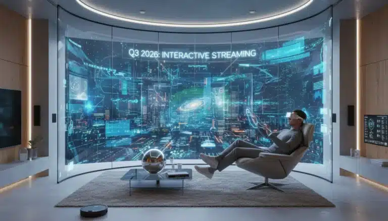 Futuristic interactive streaming experience by Q3 2026 with advanced technology