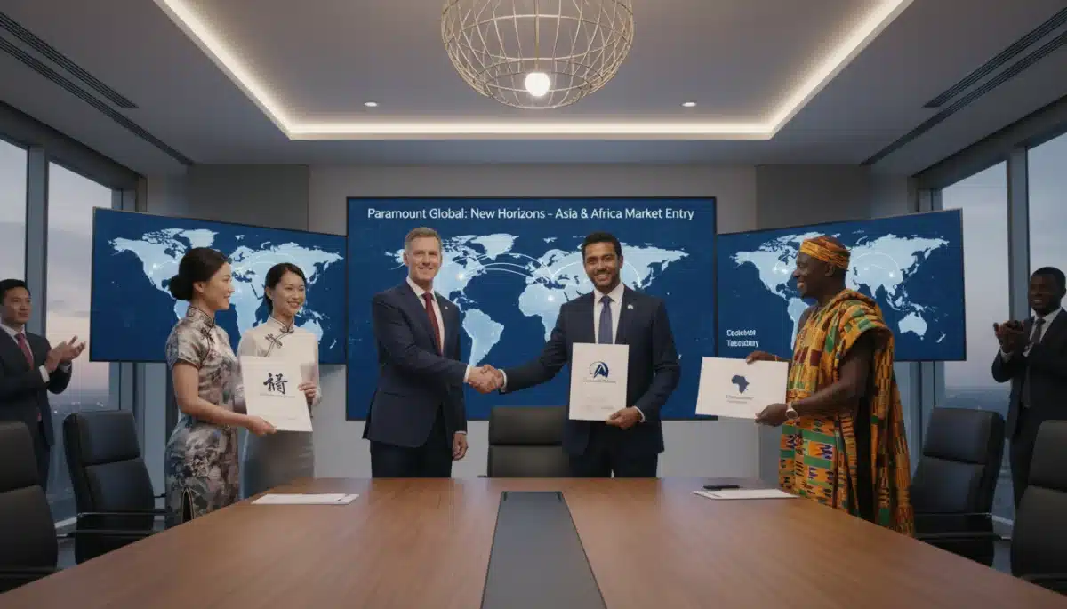 Paramount Global executives finalize agreements for new international markets.