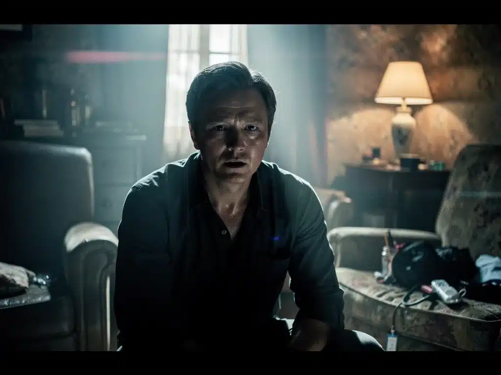 Captivating cinematic frame from a modern television series