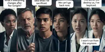 10 Impactful Dialogue Moments from Recent Series Premieres Characters from recent TV series premieres engaged in impactful dialogue.