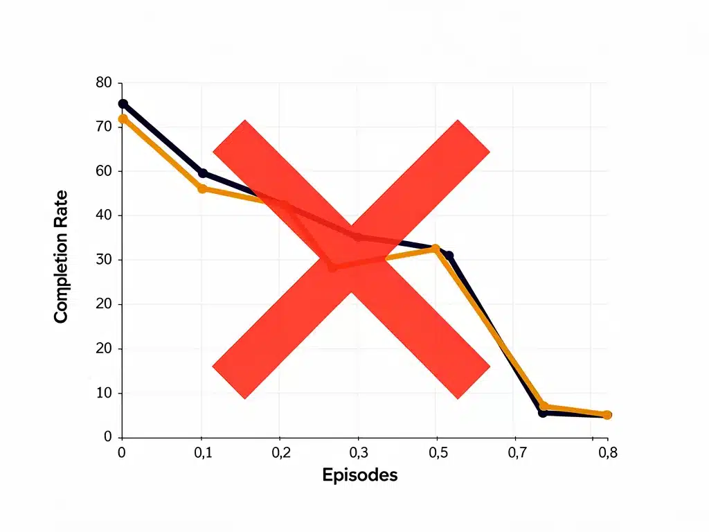 Illustration representing the relationship between viewing engagement and streaming renewal decisions